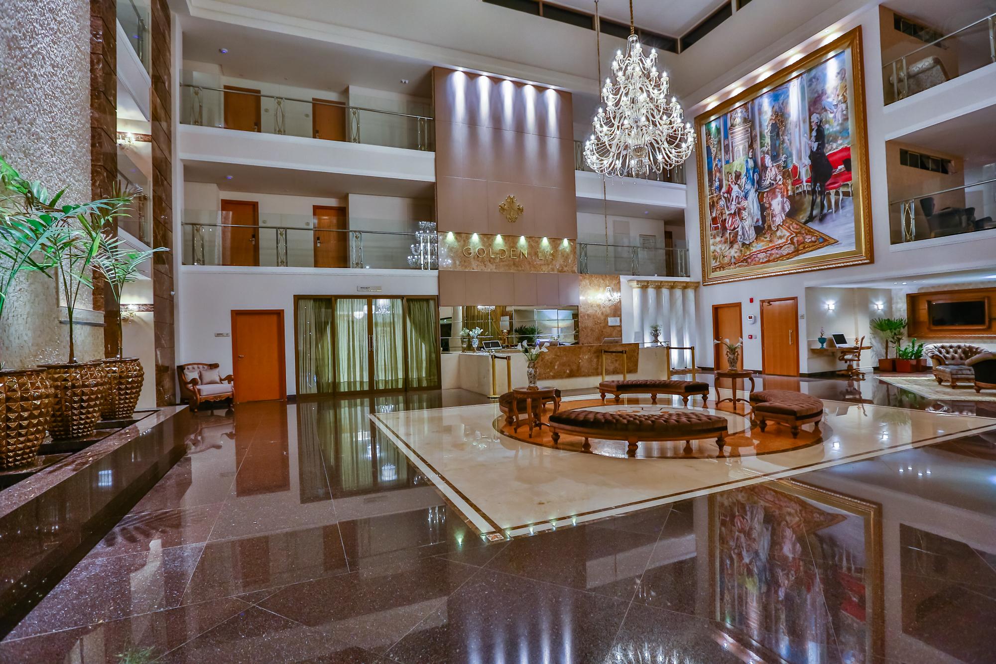 Golden Lis Hotel Boutique Goiânia Exteriér fotografie Lobby